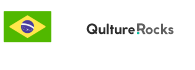 Logo da Qulture.Rocks, com a bandeira do Brasil