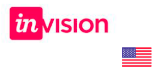 Logo da InVision, com a bandeira dos Estados Unidos