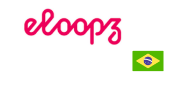 Logo da eloopz, com a bandeira do Brasil