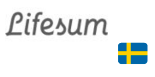Logo da Lifesum, com a bandeira da Suécia
