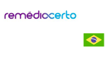 Logo da Remédio Certo, com a bandeira do Brasil