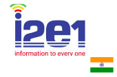 Logo da i2e1, com a bandeira da Índia