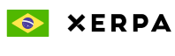 Logo da Xerpa, com a bandeira do Brasil