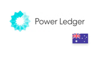 Logo da Power Ledger, com a bandeira da Austrália