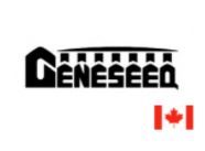 Logo da Geneseeq, com a bandeira do Canadá