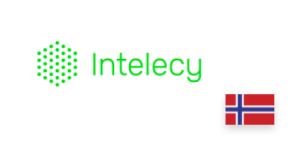 Logo da Intelecy, com a bandeira da Noruega