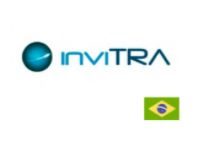Logo da inviTRA, com a bandeira do Brasil