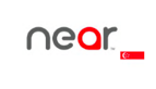 Logo da Near, com a bandeira de Singapura