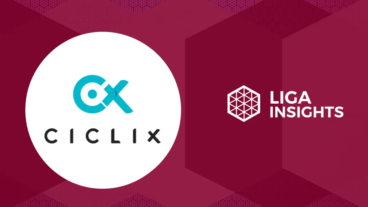 Cartão do Liga Insights com o logo da Ciclix