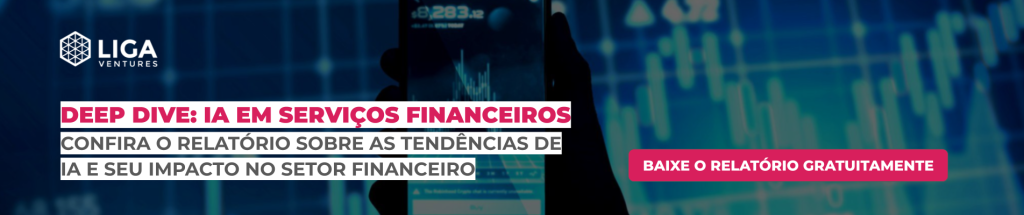 Banner do Deep Dive: IA em serviços financeiros, com o botão Baixe o relatório gratuitamente