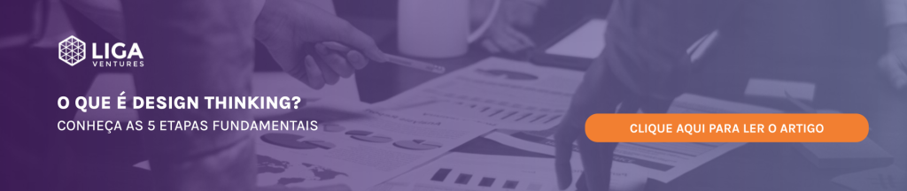 Banner do artigo O que é design thinking? Conheça as 5 etapas fundamentais